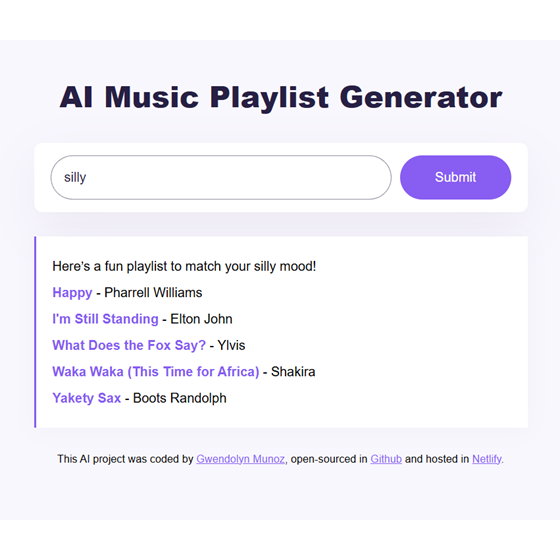 AI Music Generator screenshot